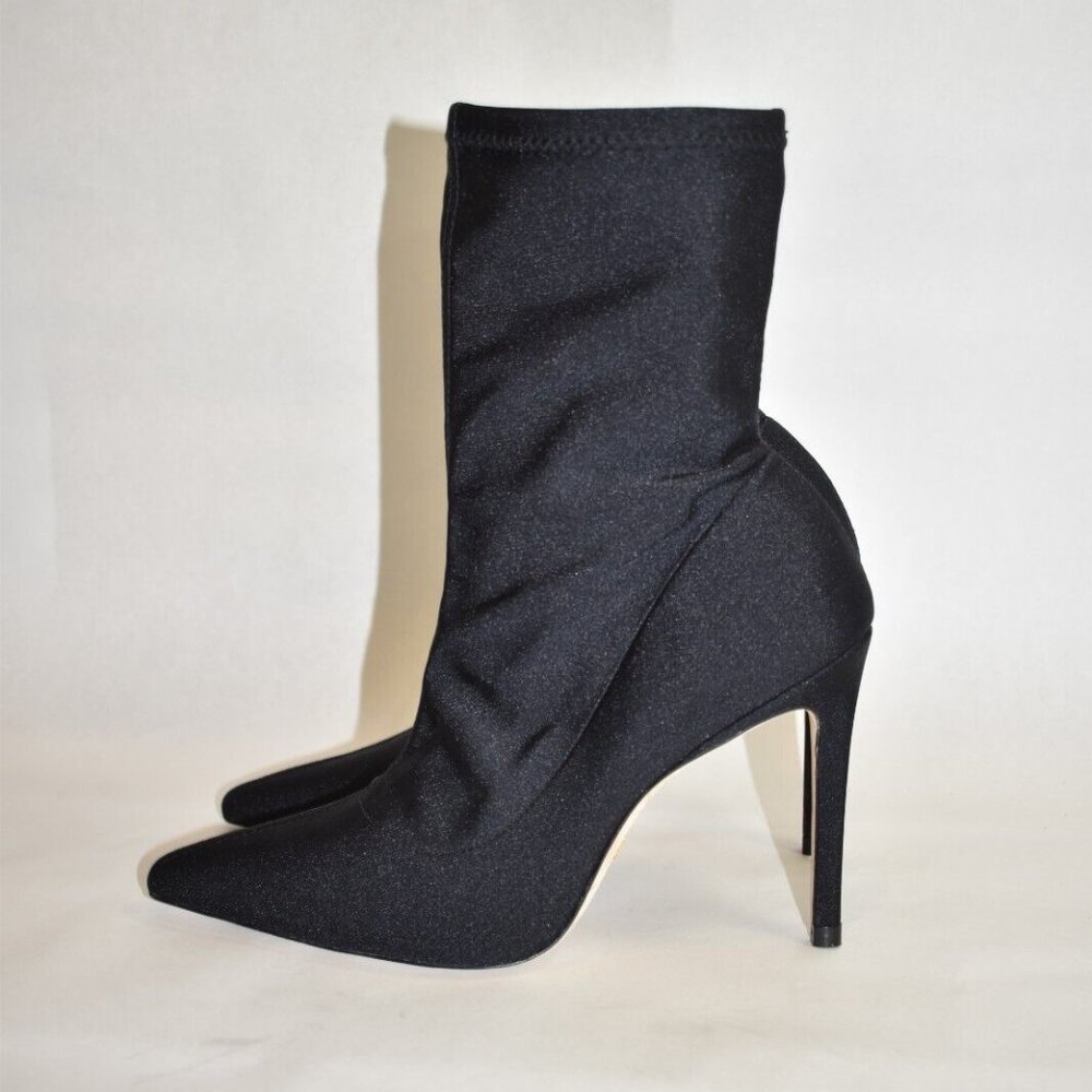 $650 Stuart Weitzman 100 Pointed Toe Stretch Boot… - image 5